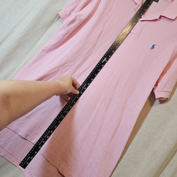 Polo by Ralph Lauren Men's Pink Polo Shirt XL And Extra Long *Small Flaws* - Picture 10 of 12
